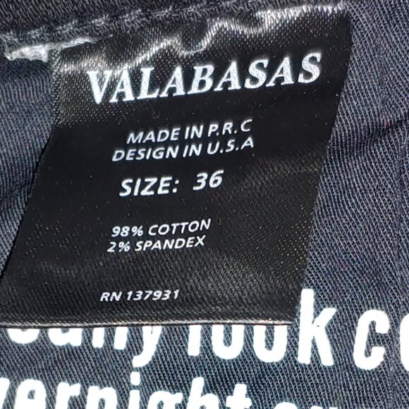 Valabasas Button Fly Camo Tie Dye Distressed Jeans Back Grey Size 36 - Picture 3 of 9